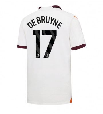 Manchester City Kevin De Bruyne #17 Koszulka Wyjazdowych 2023-24 Krótki Rękaw